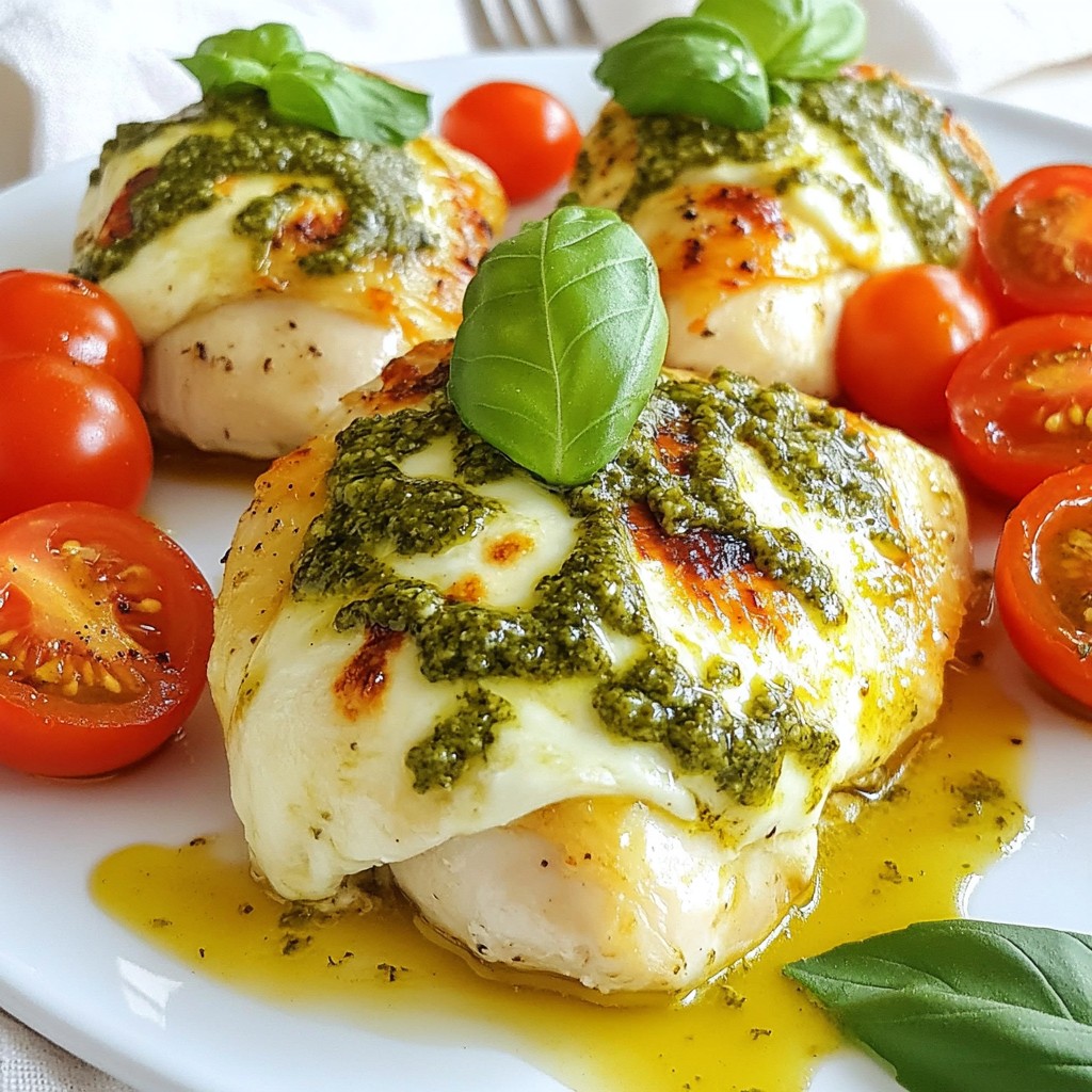 Pesto Mozzarella Stuffed Chicken Quick and Tasty Meal