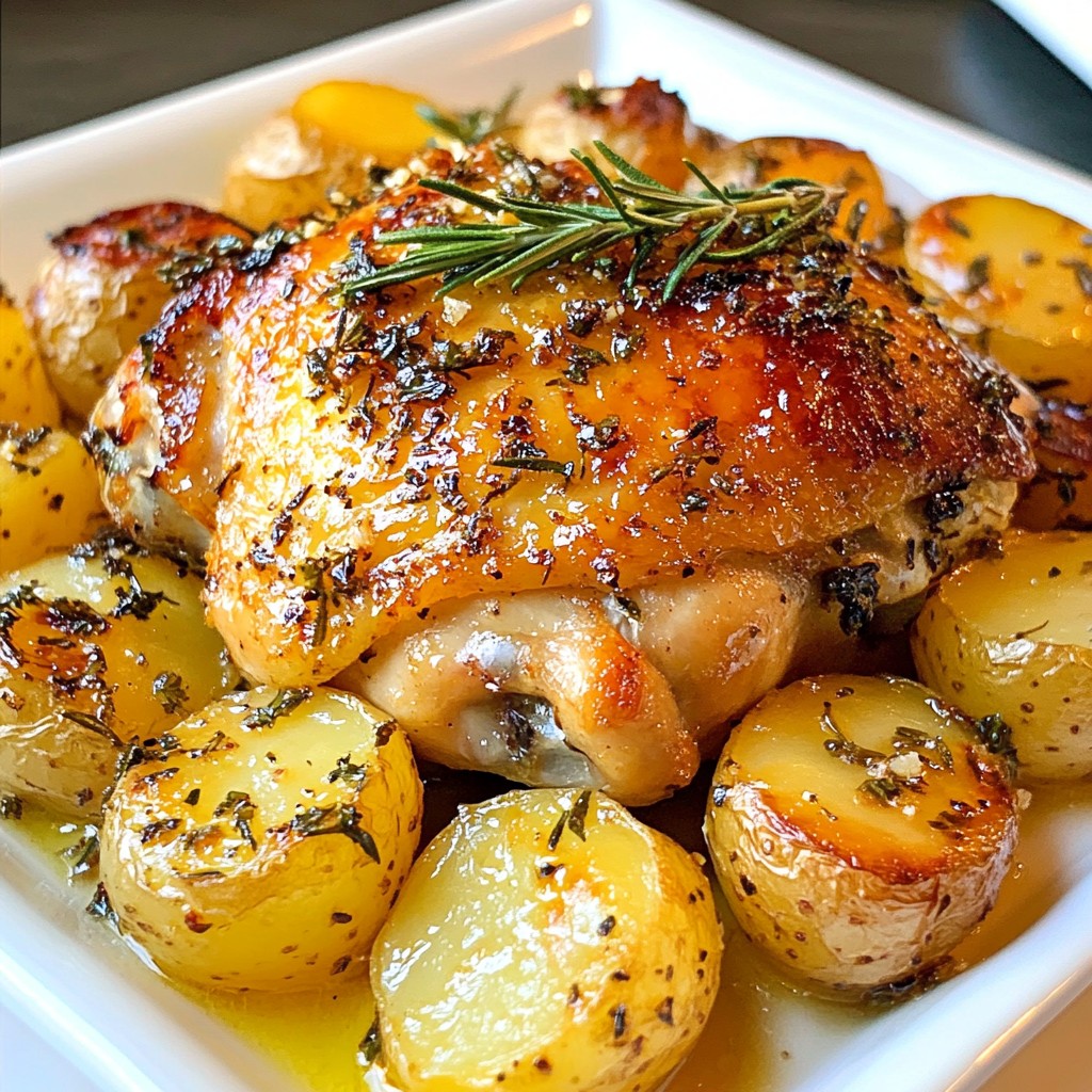 Herb Roasted Chicken and Potatoes Easy Family Meal