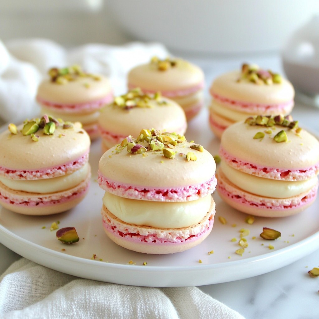 Pistachio Rose Macarons Delightful Treat to Make