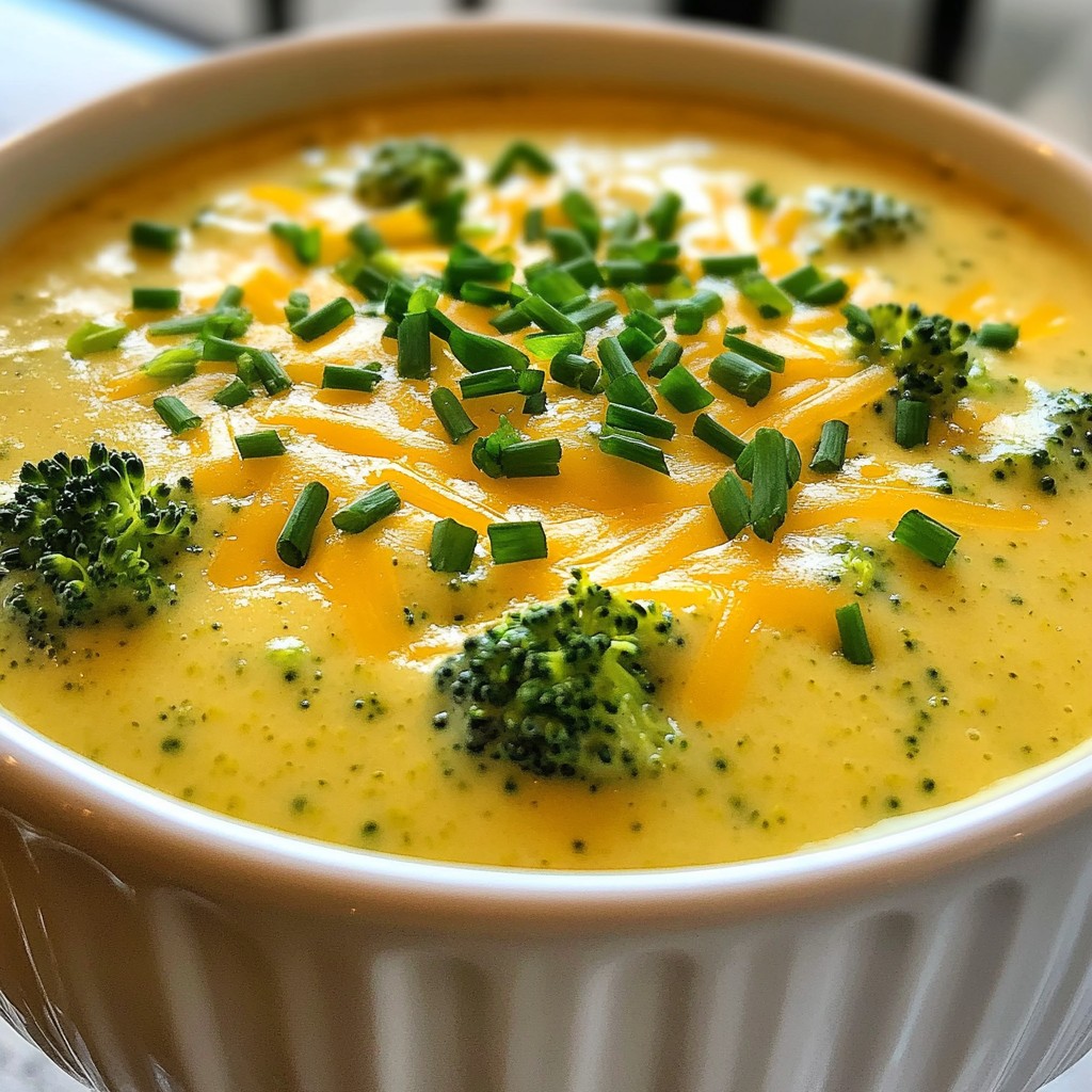 Creamy Broccoli Cheddar Soup Simple and Tasty Recipe