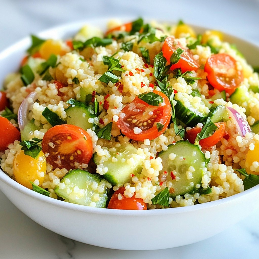 Lemon Herb Couscous Salad Fresh and Flavorful Dish