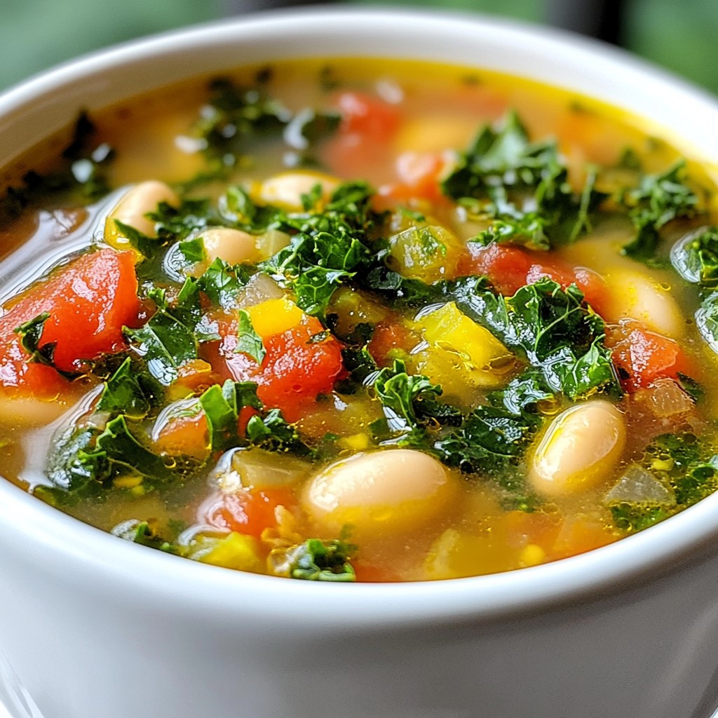 Tuscan White Bean Kale Soup Hearty and Healthy Meal