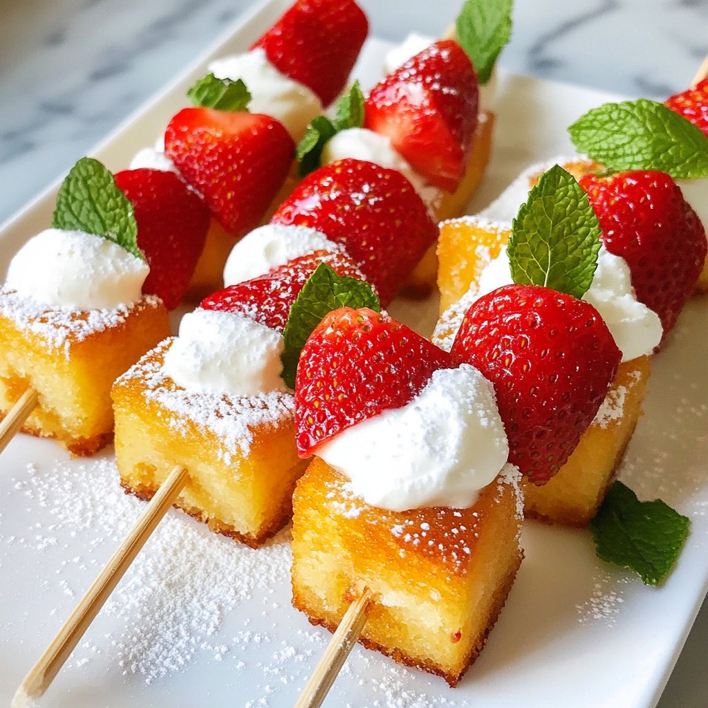 Strawberry Shortcake Kabobs Fun and Easy Summer Treat