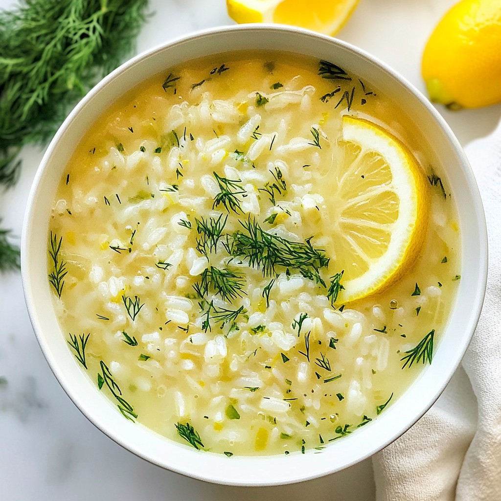 Greek Lemon Rice Soup Simple and Comforting Meal