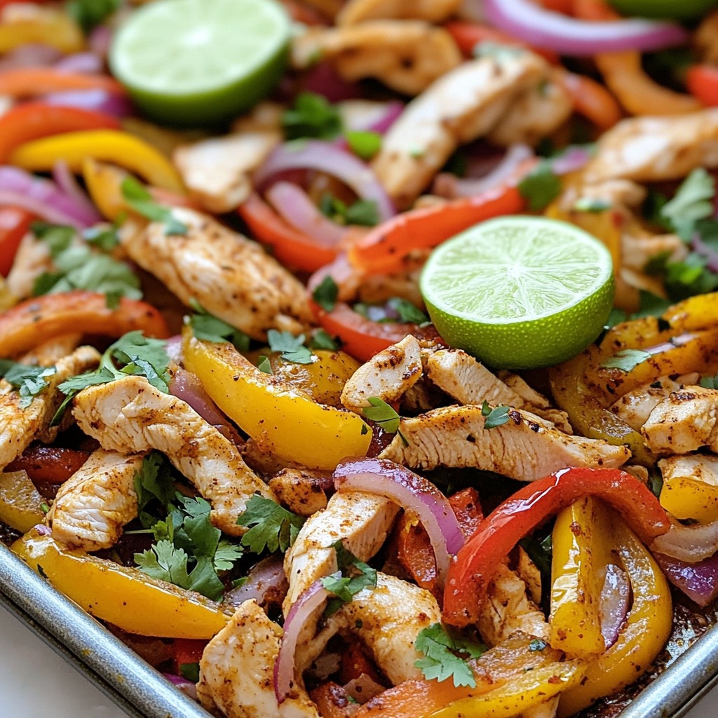 Sheet Pan Chicken Fajitas Flavorful and Easy Recipe