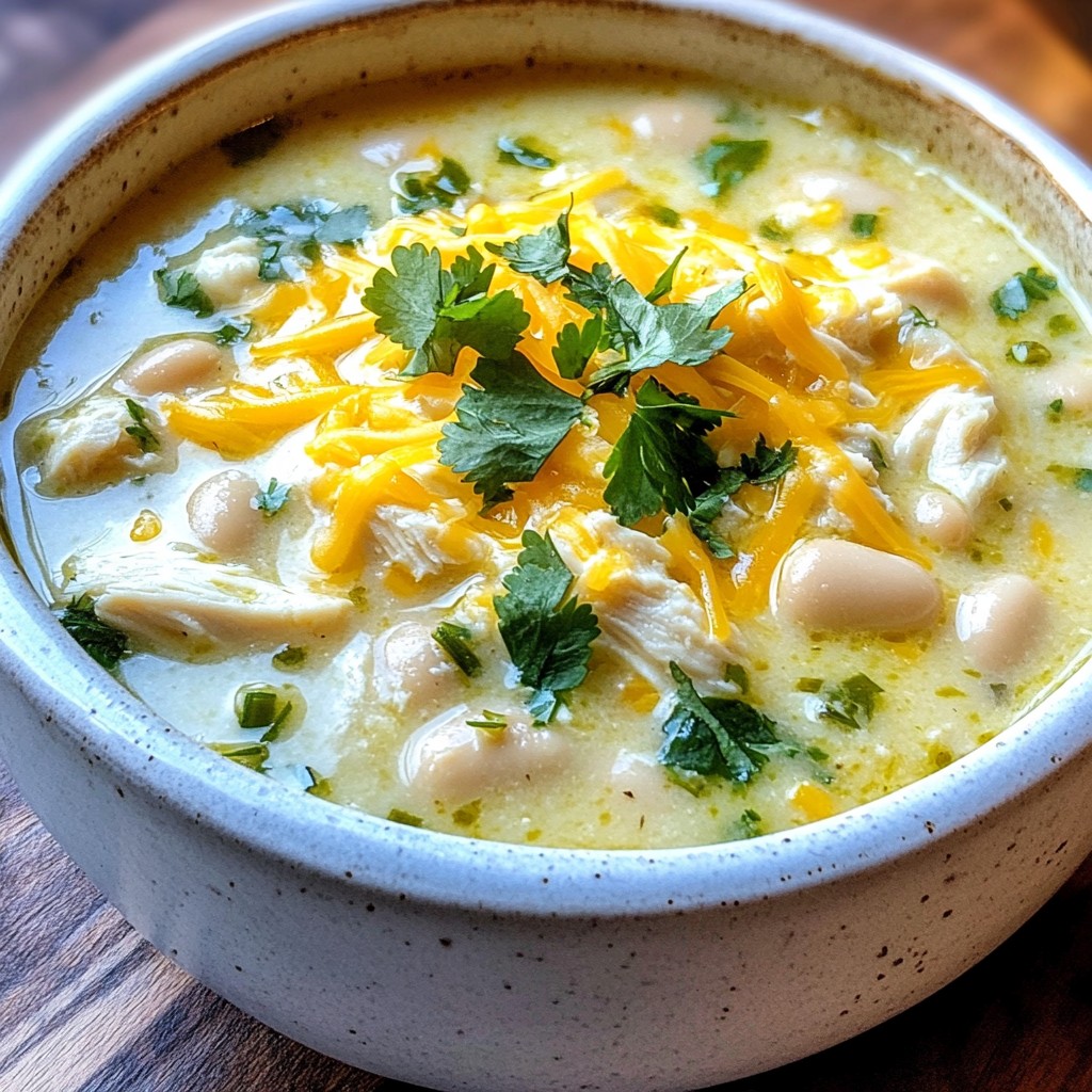 Creamy White Chicken Chili Tasty and Simple Recipe
