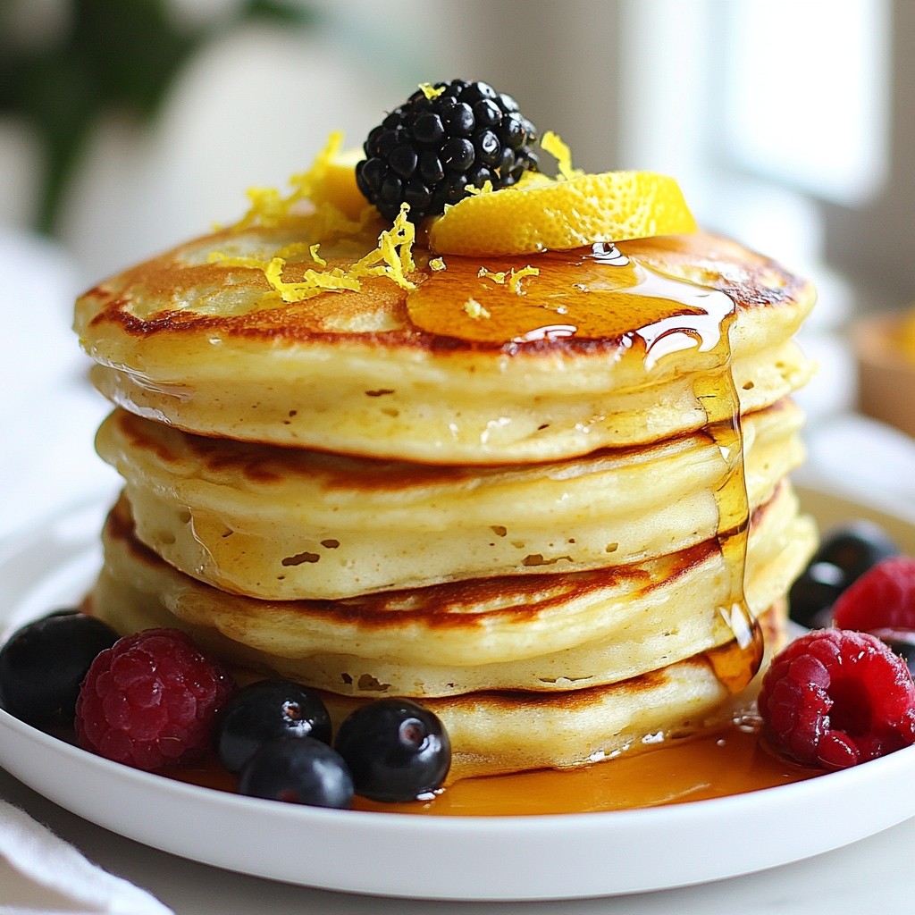 Easy Ricotta Lemon Pancakes Delicious Breakfast Delight