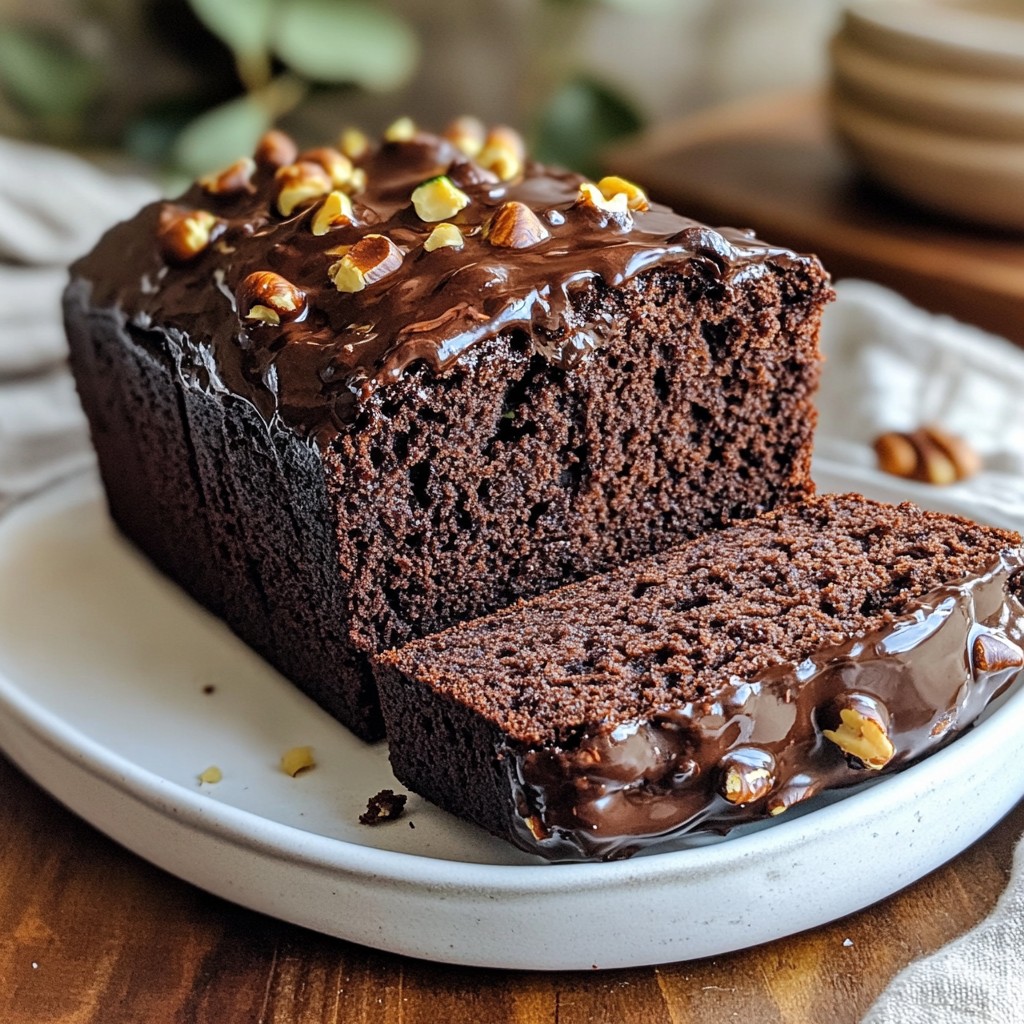 Double Chocolate Zucchini Bread Delicious and Easy Bake