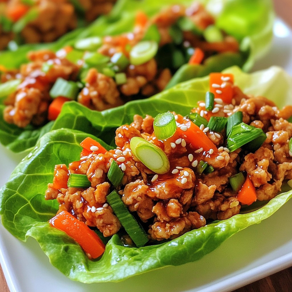 Sriracha Honey Chicken Lettuce Wraps Tasty and Quick