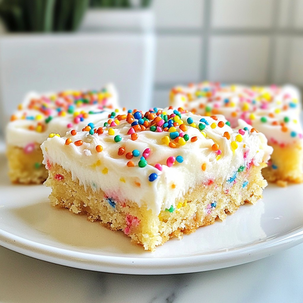 Funfetti Sugar Cookie Bars Delightful and Simple Treat